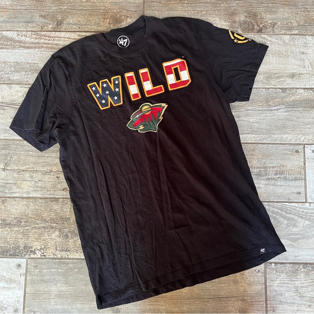 MN Wild Embroidered T-Shirt